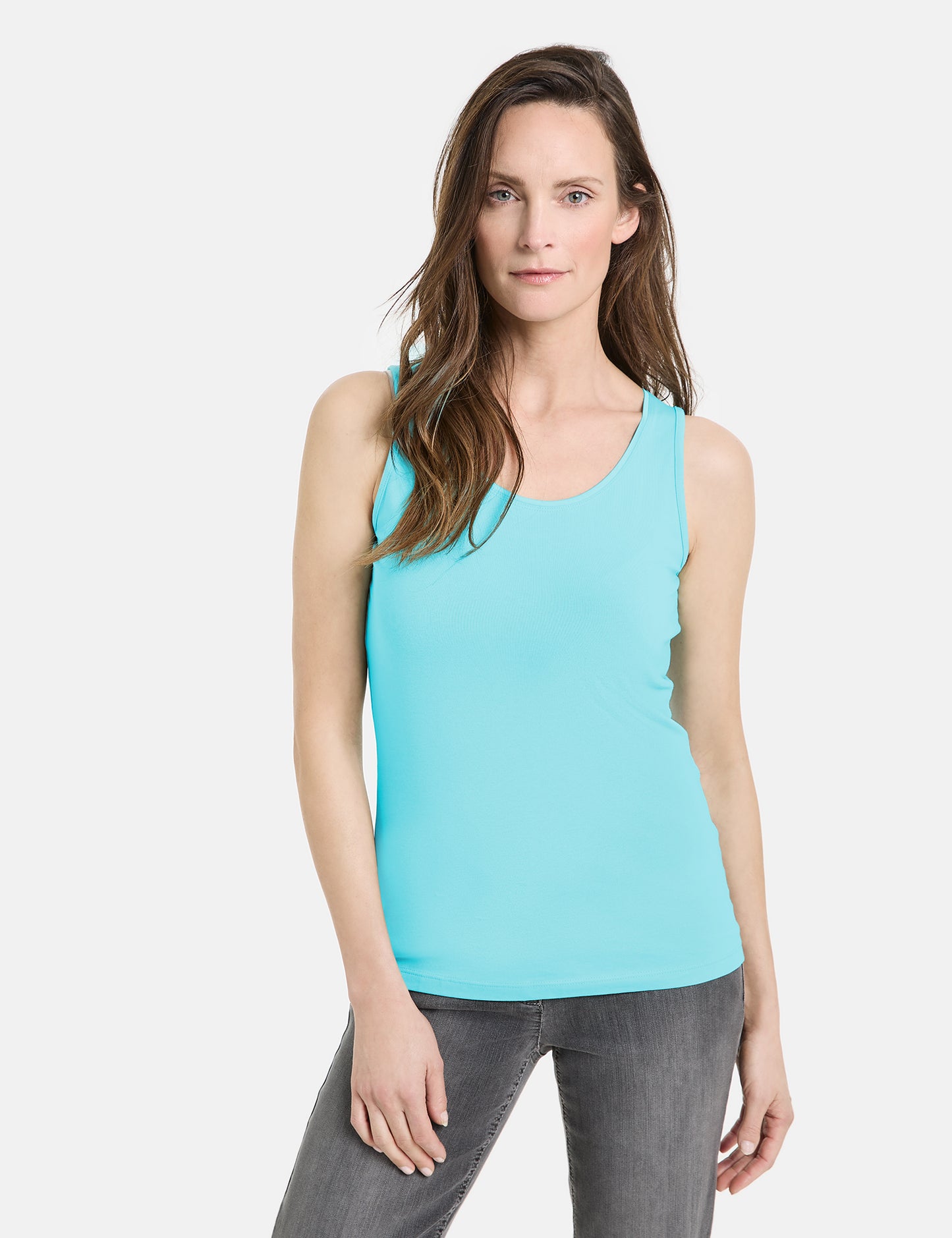 Basic Top aus nachhaltigem Baumwoll-Stretch