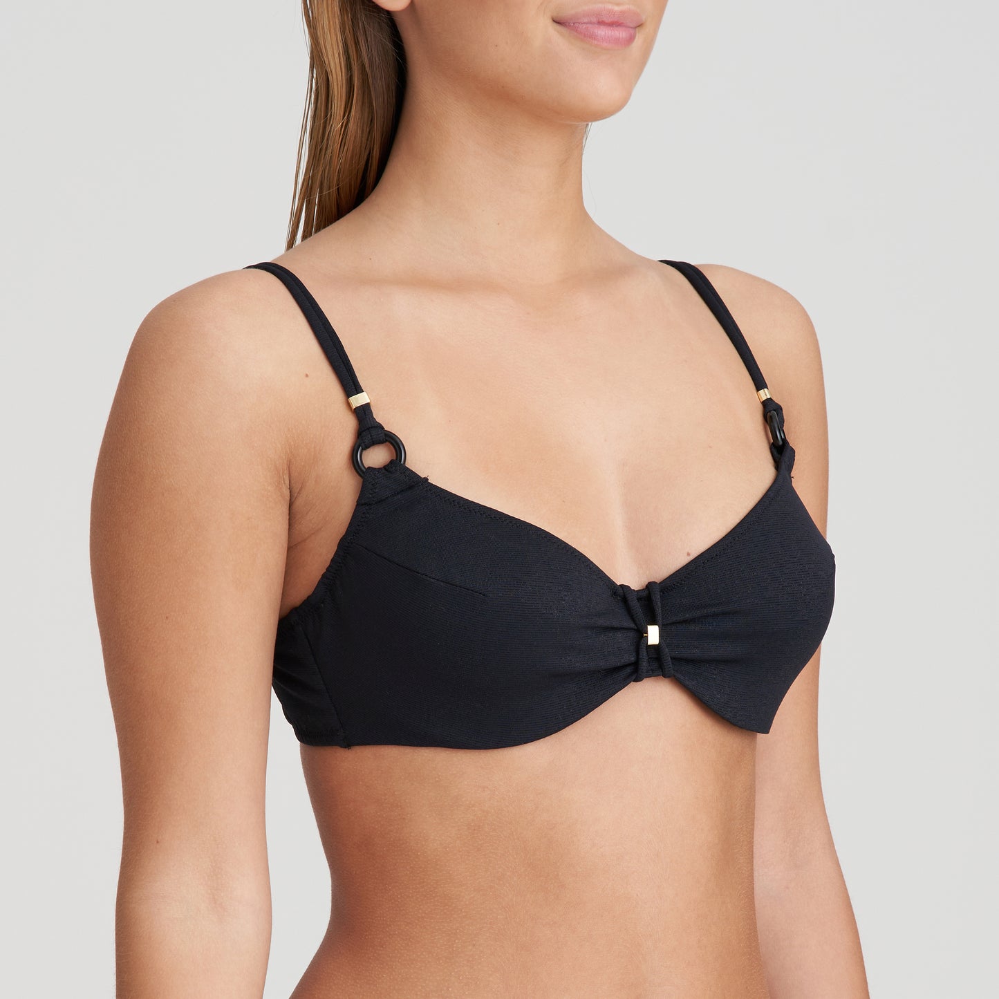 DAHU schwarz Vollschalen Bikini-Top