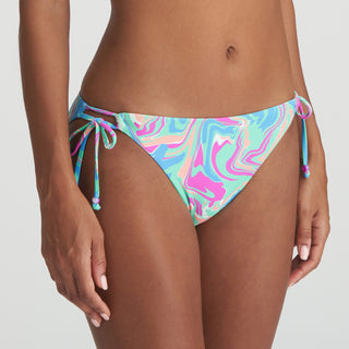 ARUBANI Ocean Swirl Bikini Hüftslip mit Schnüren