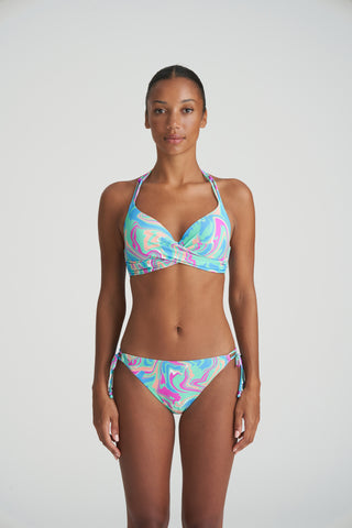 ARUBANI Ocean Swirl Bikini Hüftslip mit Schnüren