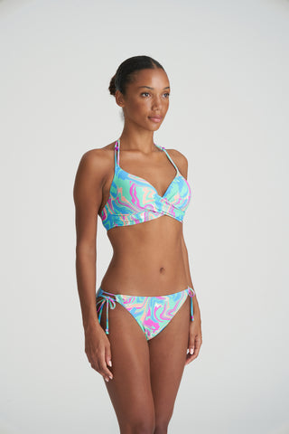 ARUBANI Ocean Swirl Bikini Hüftslip mit Schnüren