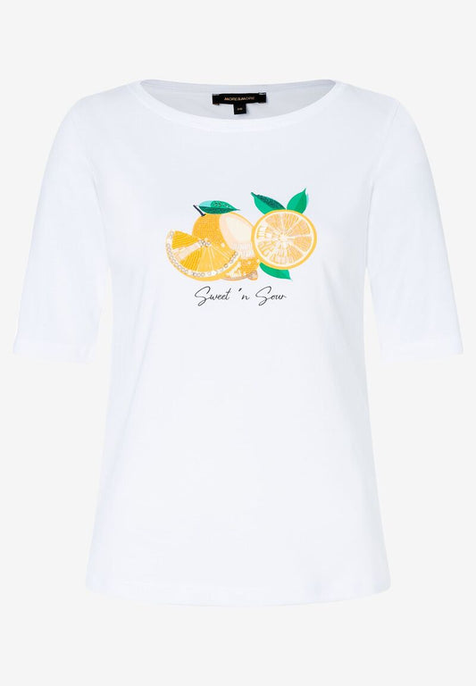 T-Shirt  Zitronen-Applikation  Sommer-Kollektion