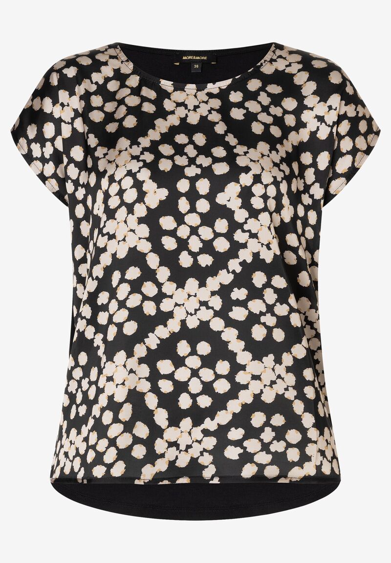 Blusenshirt  Dot Pattern Print