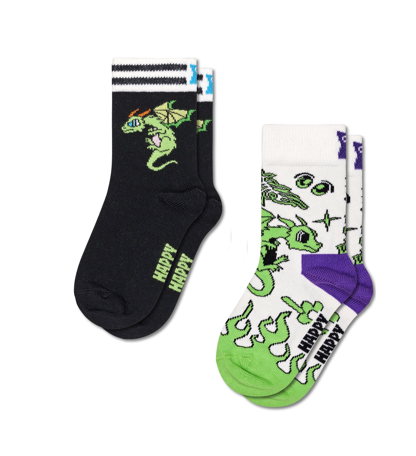 Kids 2-Pack Dragon Socks