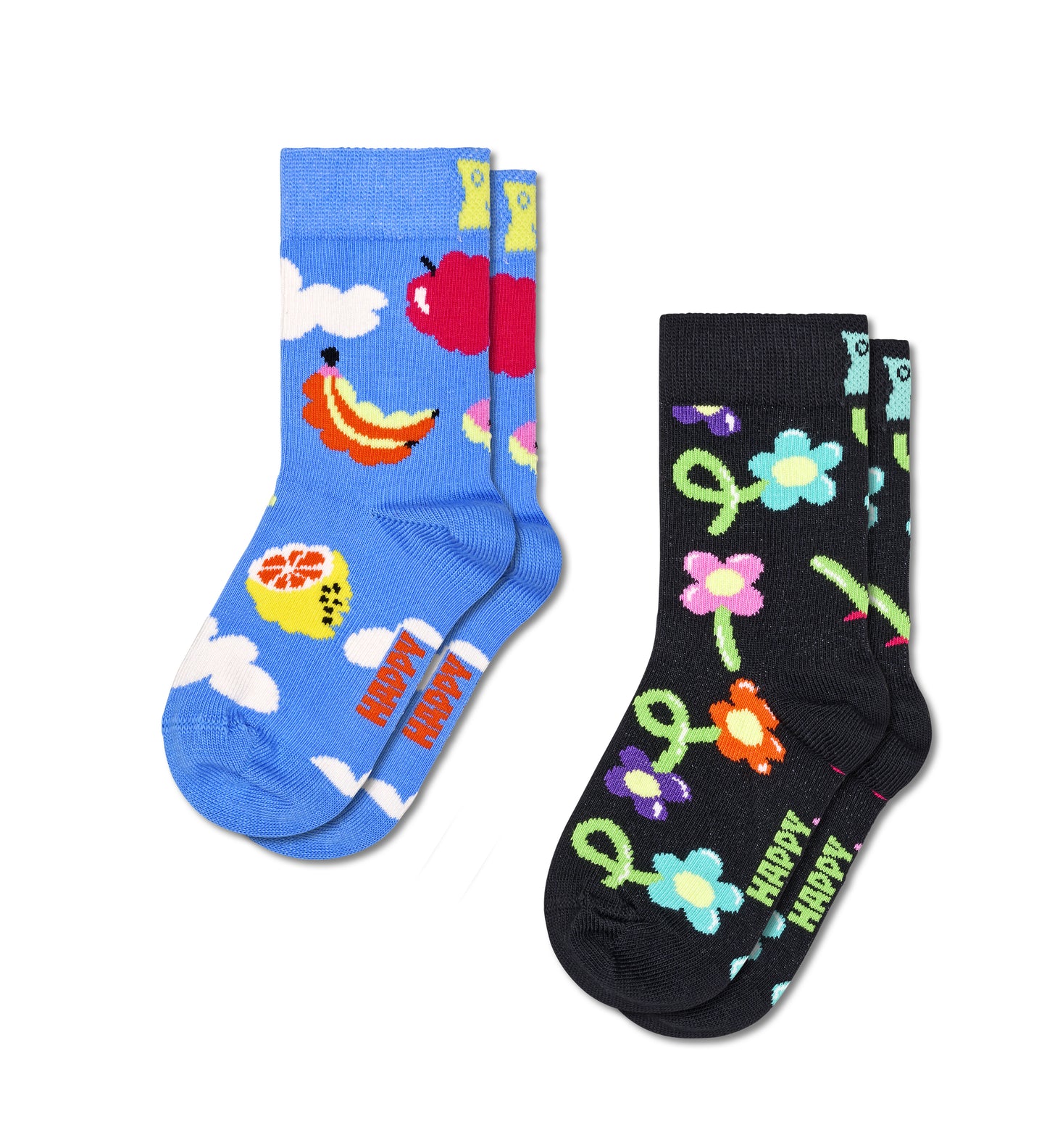 Kids 2-Pack Cloudy Fruit Socks