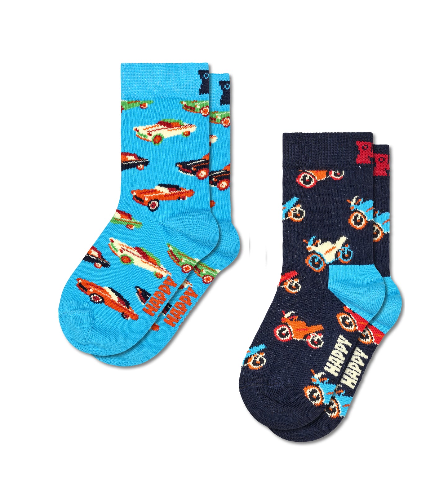 Kids 2-Pack Cars Socks