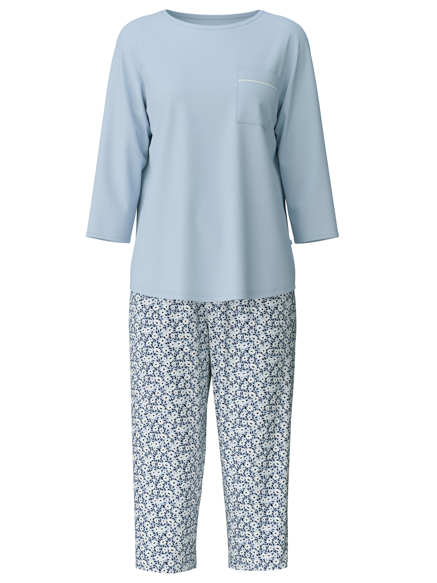 DAMEN Pyjama 3/4, arctic ice