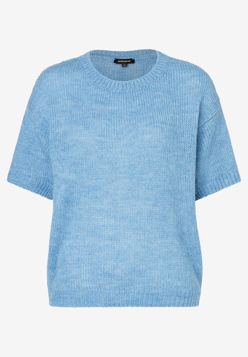 Kurzarm-Pullover  hellblau