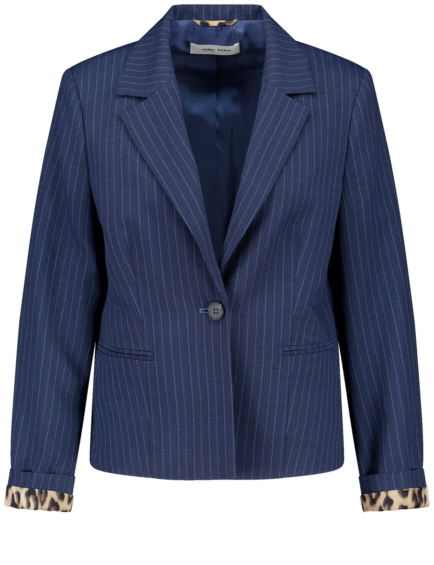 Taillierter Blazer mit feinen Streifen