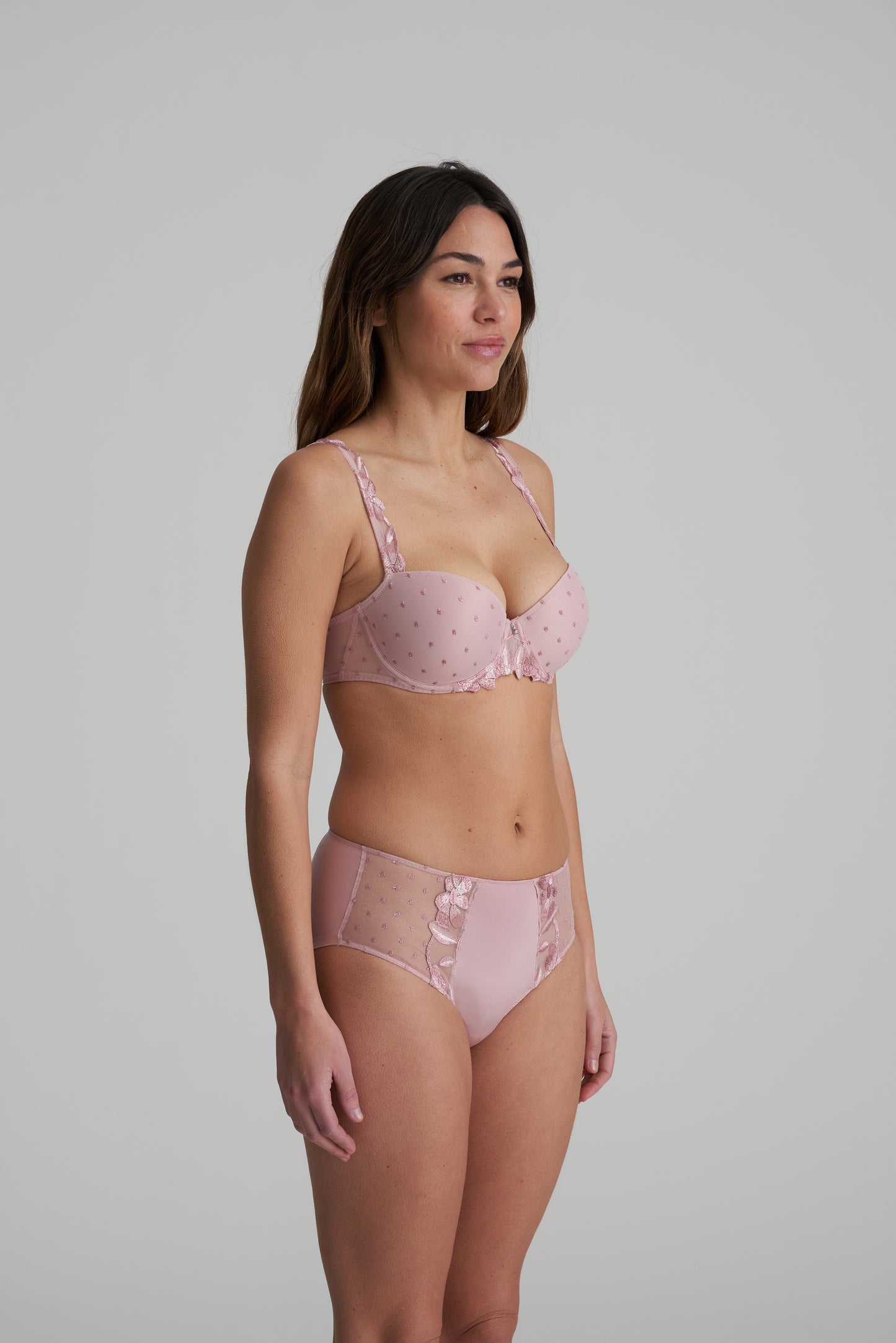 AGNES Vintage Pink Unterlegter BH Balconette