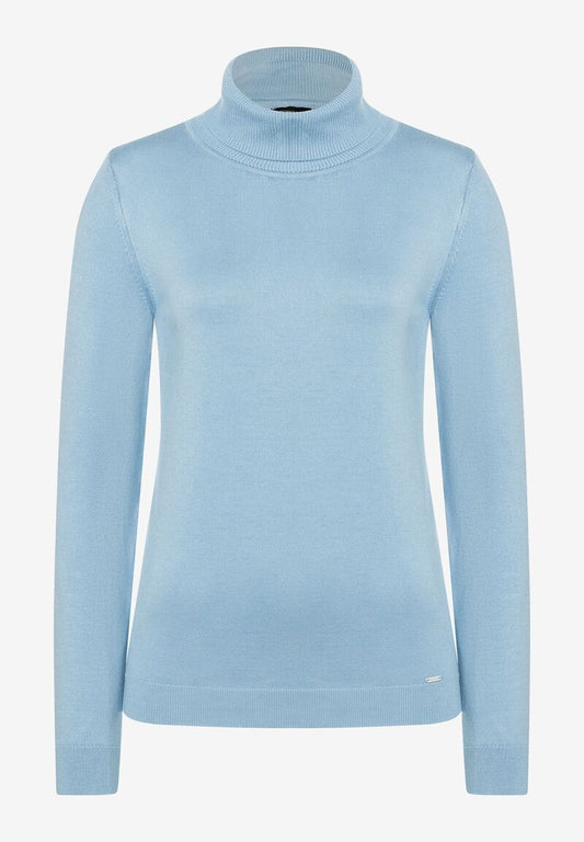 Rollkragenpullover  hellblau  Herbst-Kollektion