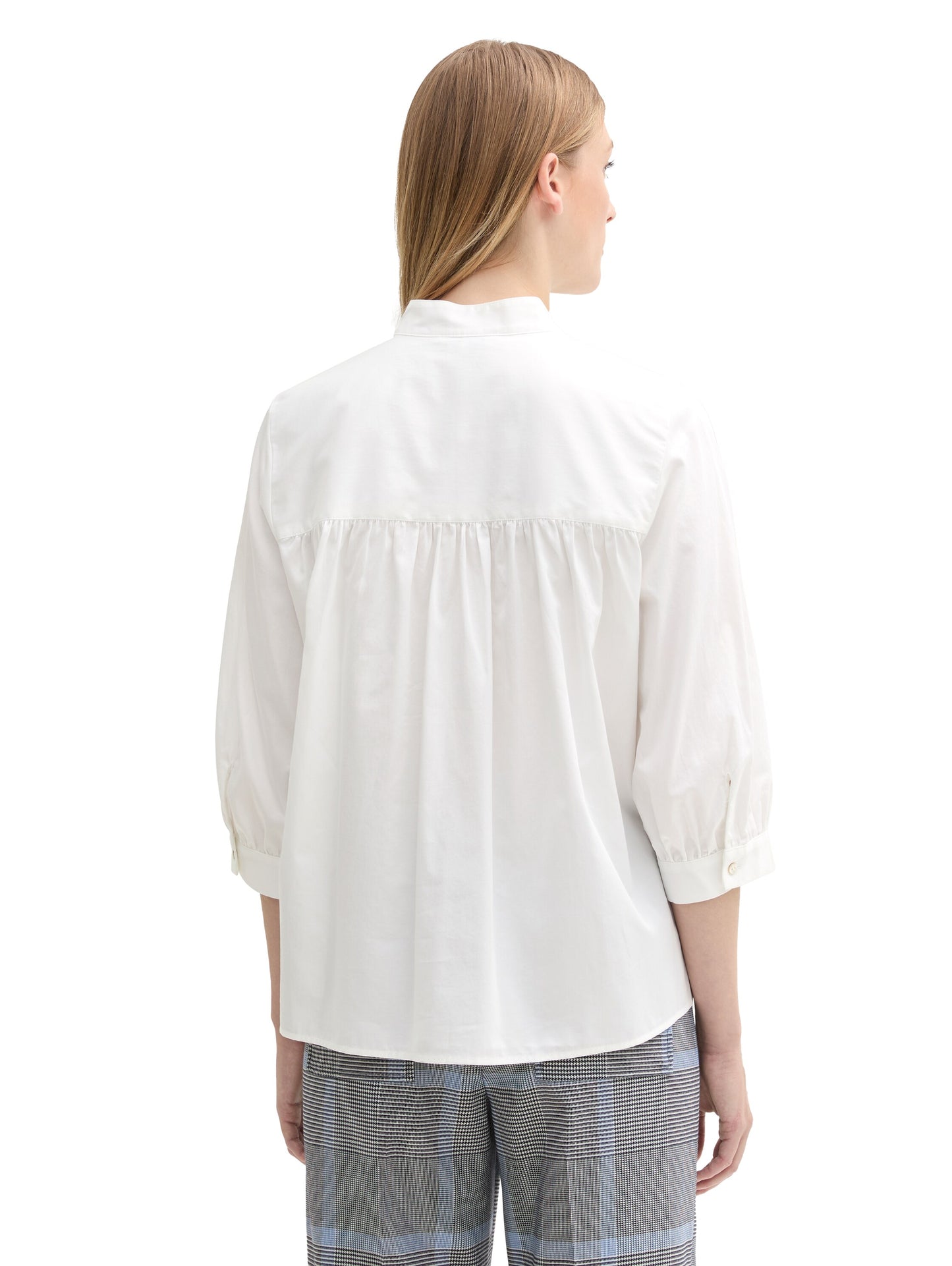 3/4 Arm Bluse mit Raffung