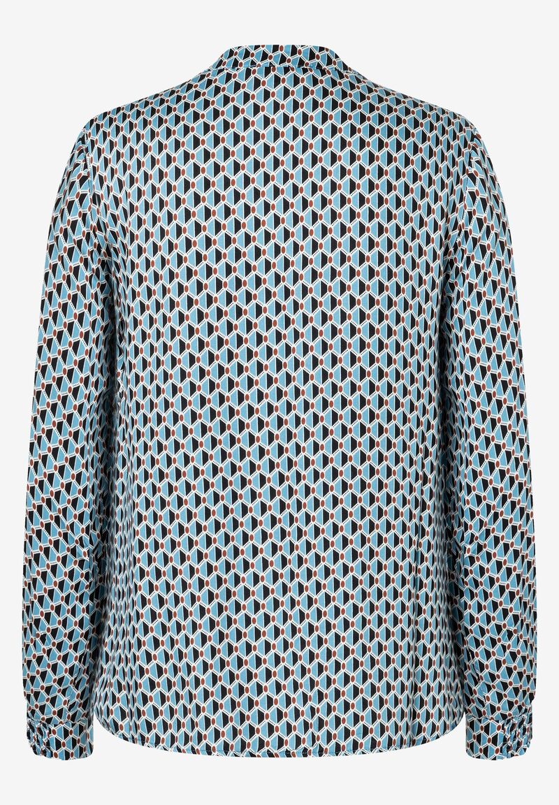 Viskosebluse  grafischer Print  Winter-Kollektion