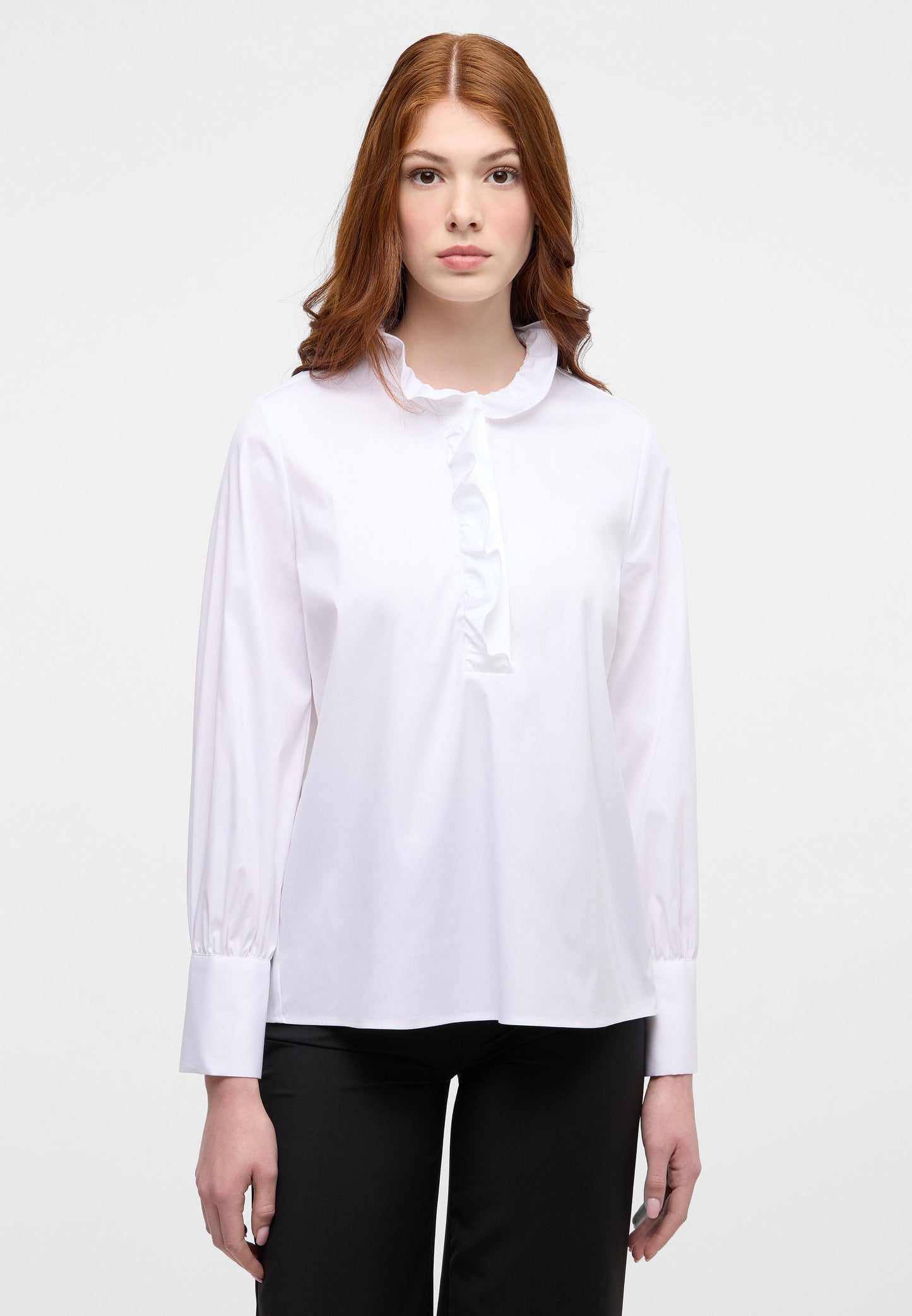 Signature Shirt Bluse Popeline Langarm