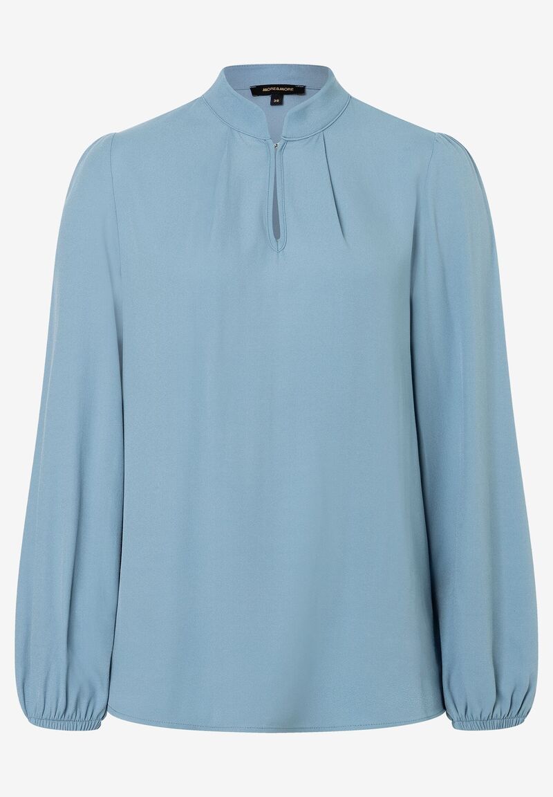 Viskosebluse  hellblau  Winter-Kollektion