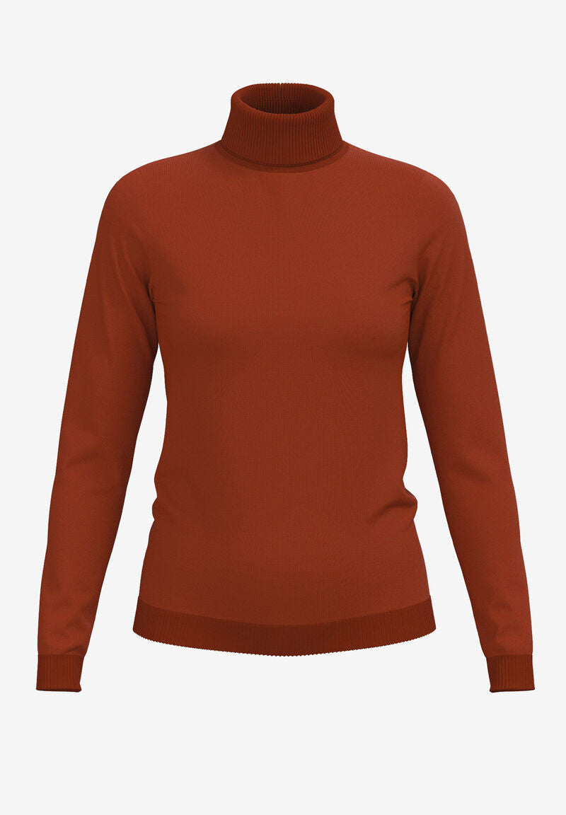 Rollkragenpullover  rusty brown  Herbst-Kollektion