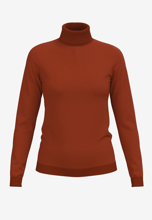 Rollkragenpullover  rusty brown  Herbst-Kollektion