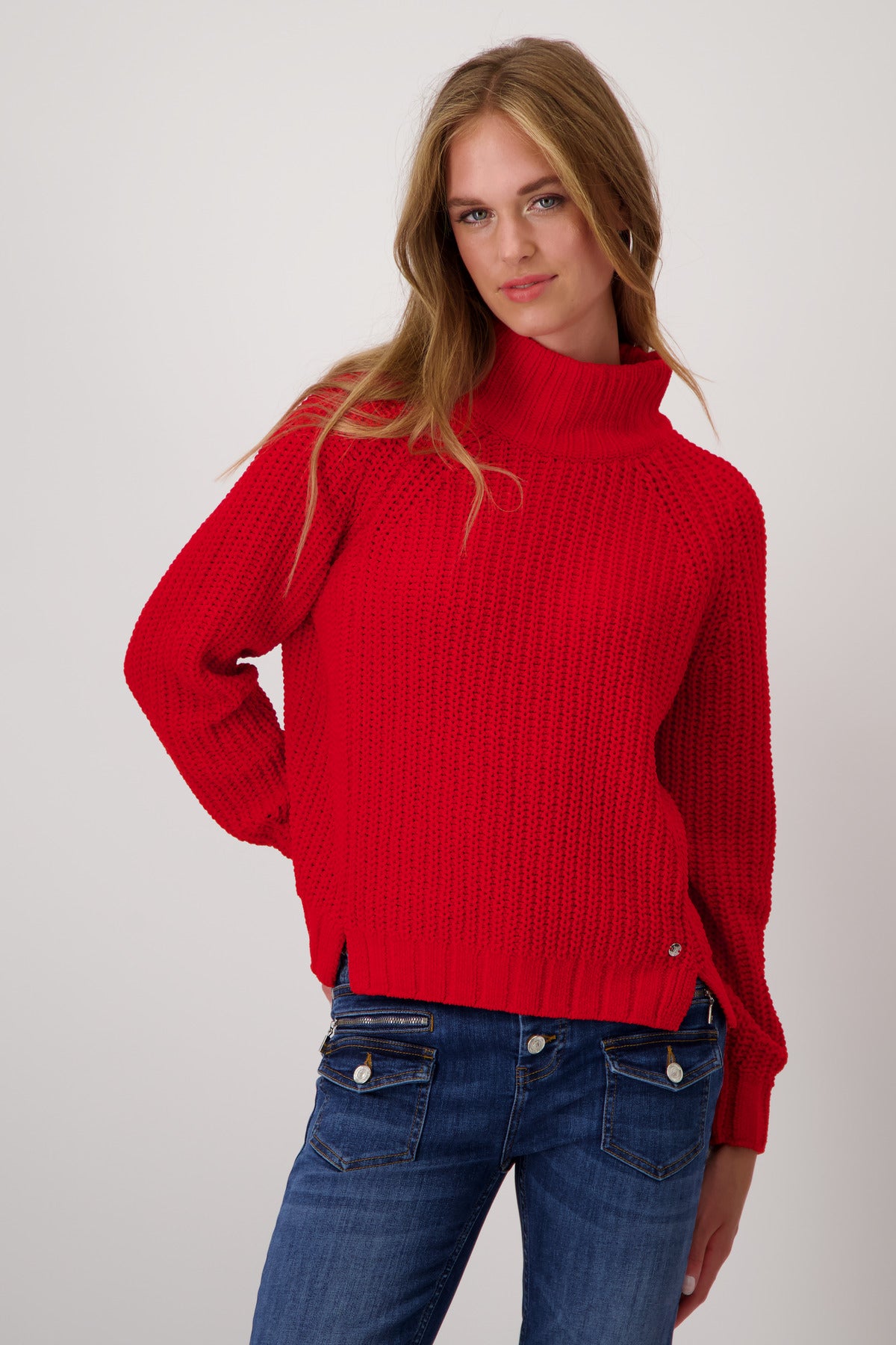 Pullover, deep red