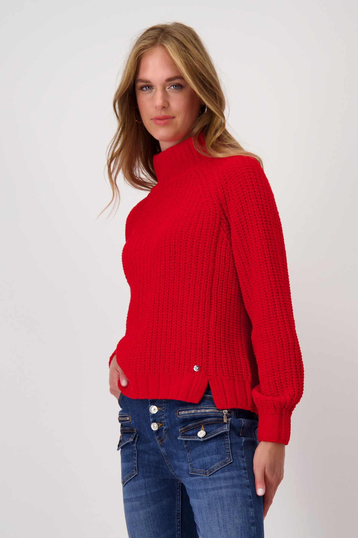 Pullover, deep red