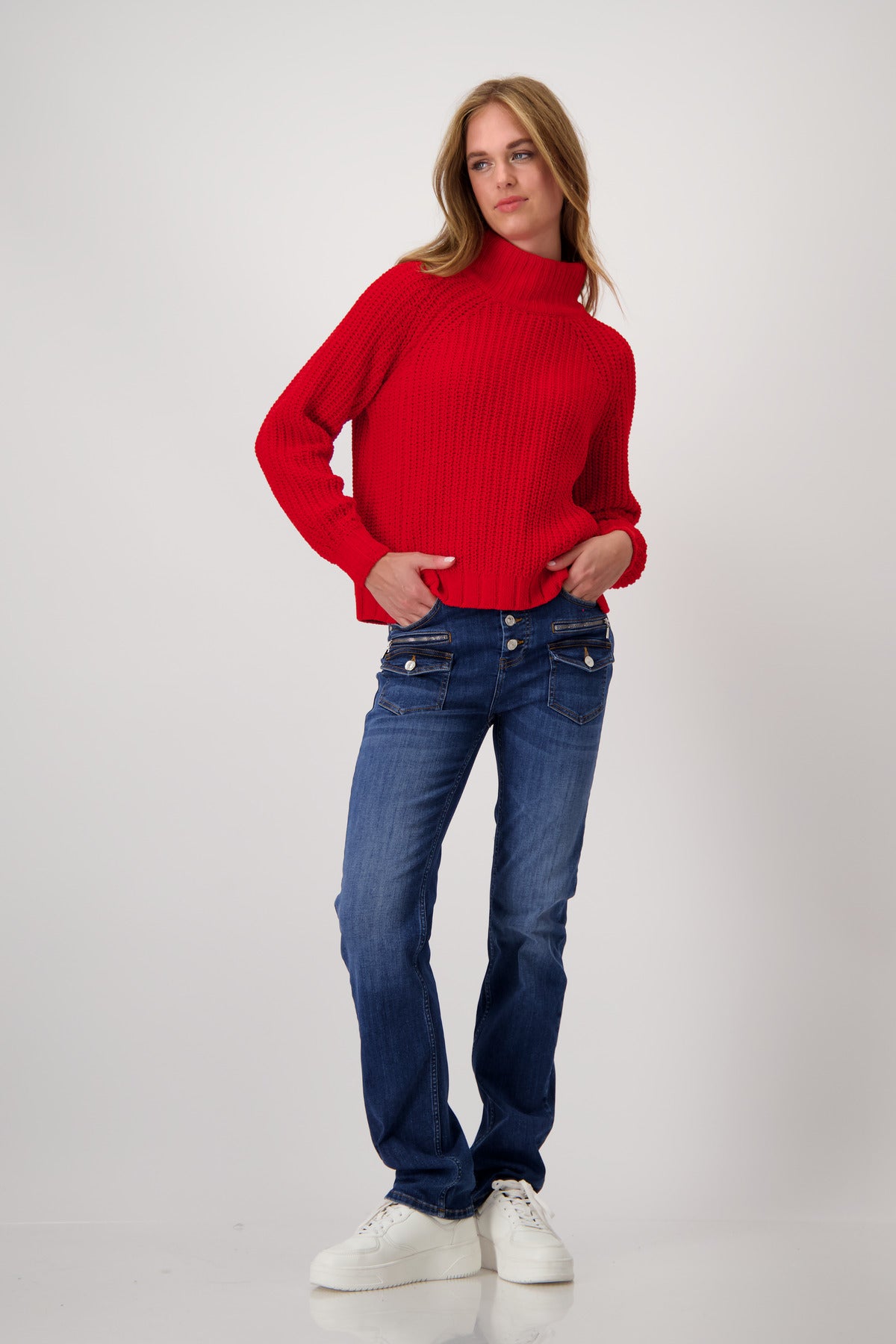 Pullover, deep red