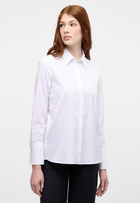 Signature Shirt Bluse Popeline Langarm