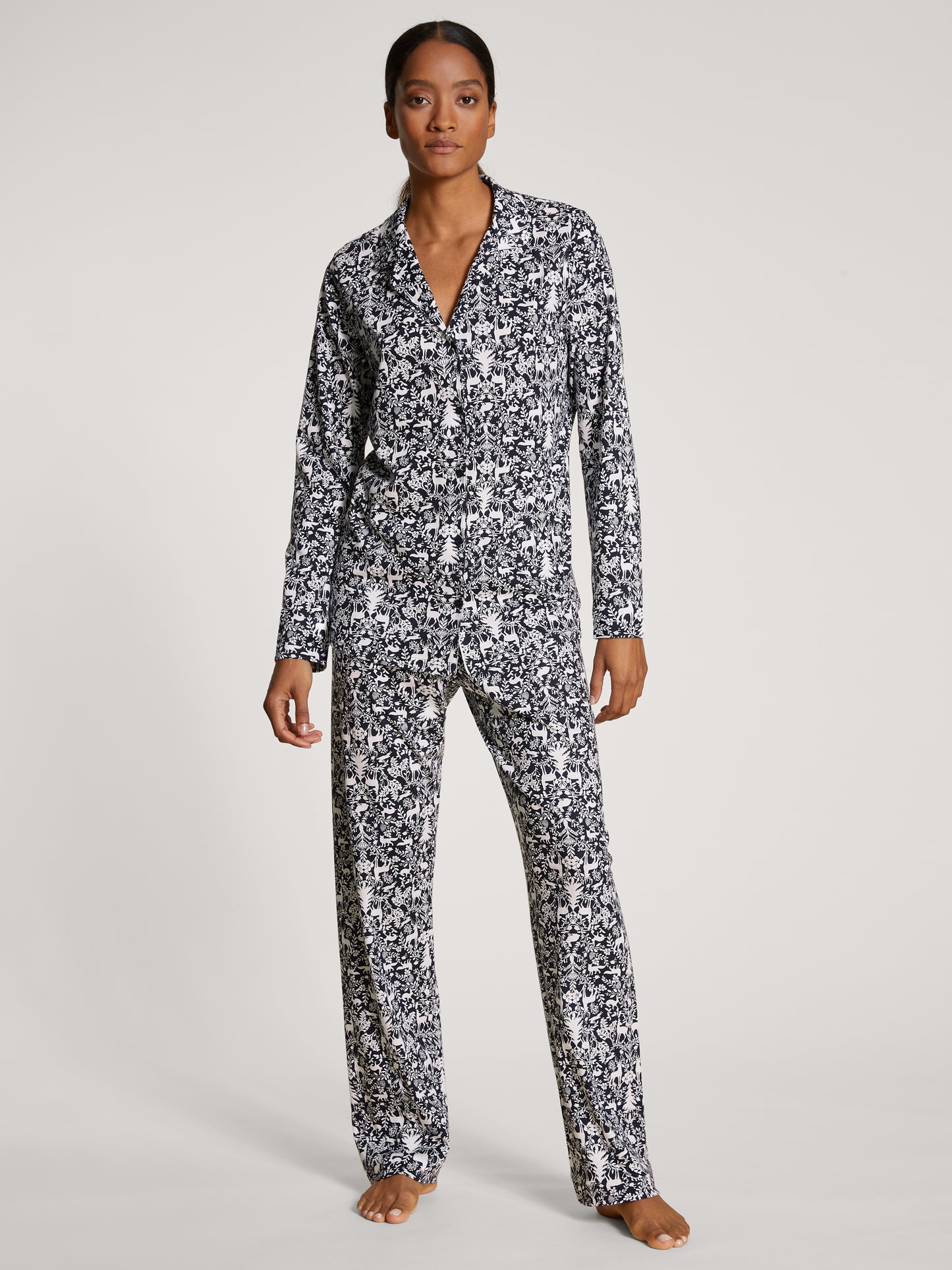 DAMEN Pyjama, dark lapis blue