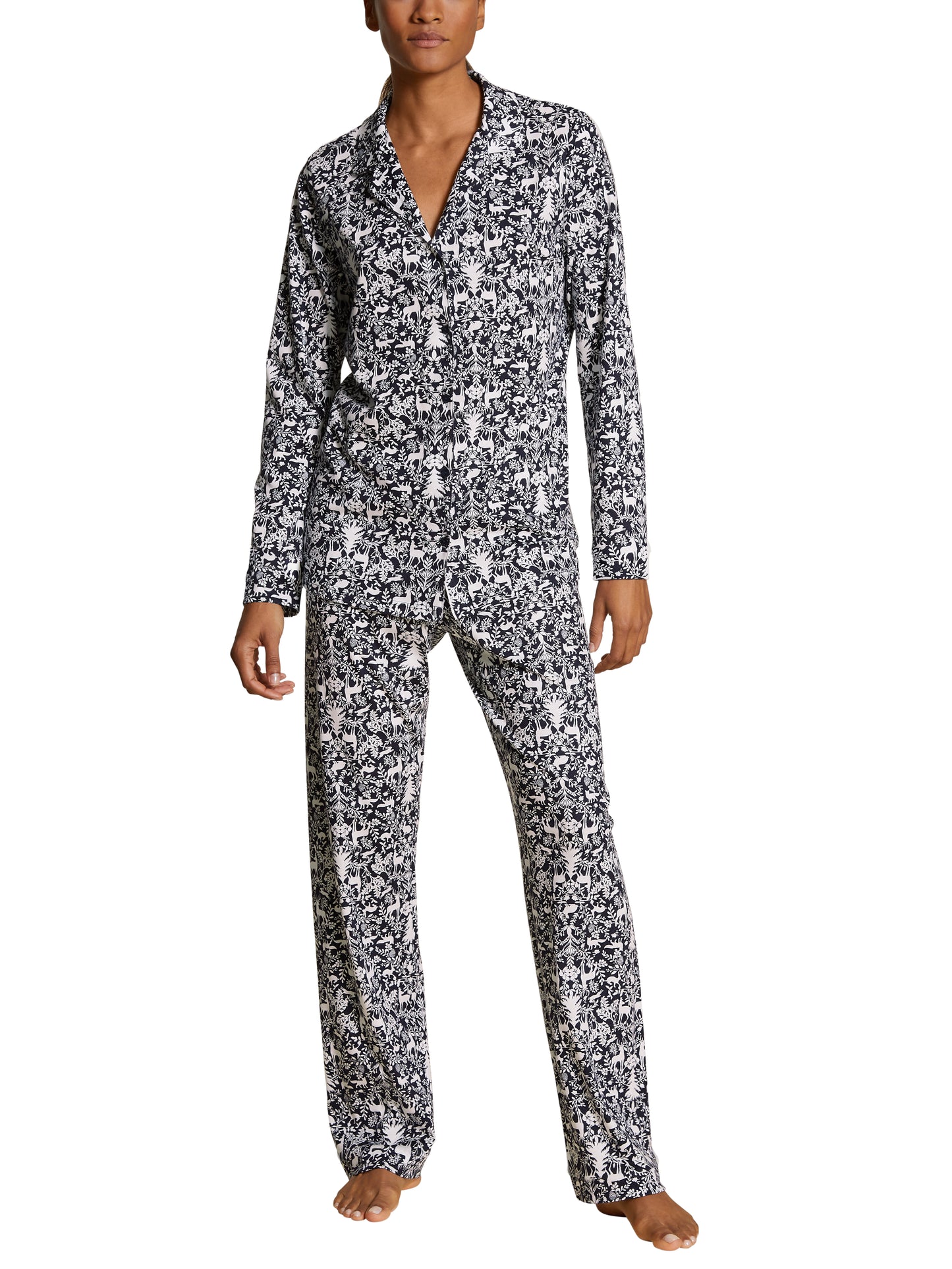 DAMEN Pyjama, dark lapis blue