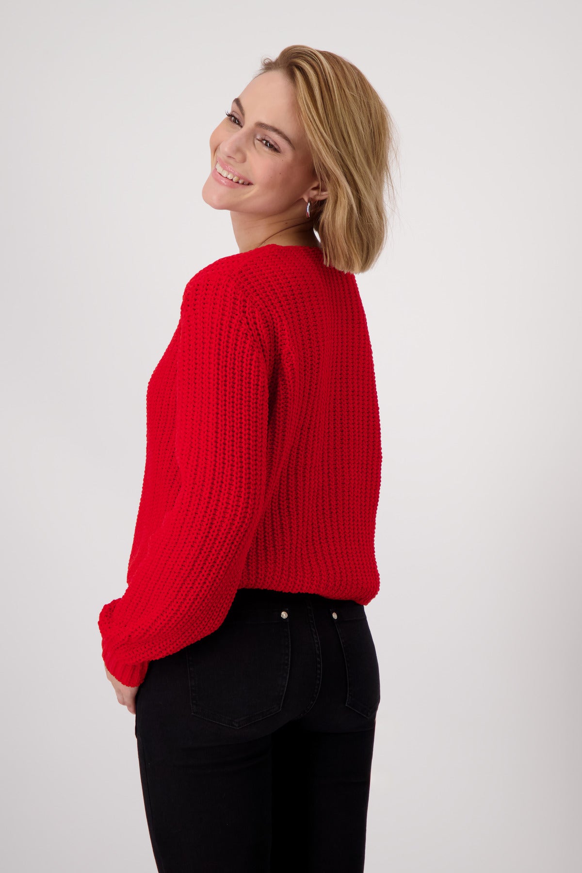 Pullover, deep red