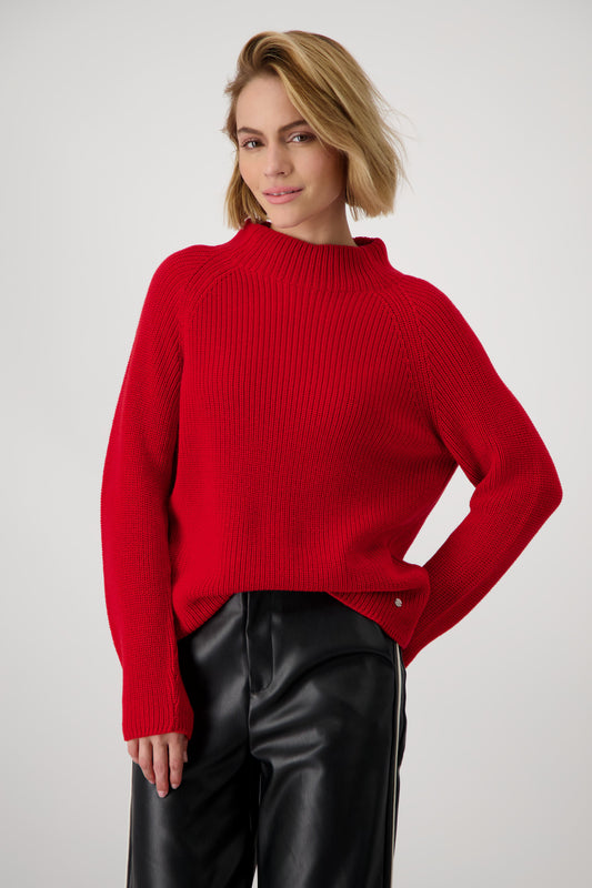 Pullover, deep red