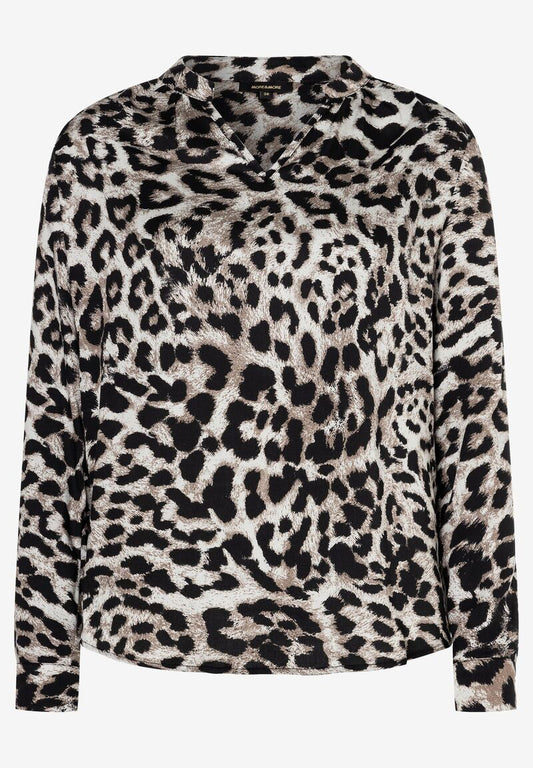 Viskosebluse  Leoprint  Winter-Kollektion