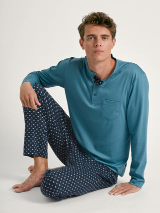 HERREN Pyjama, storm blue