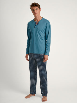 HERREN Pyjama, storm blue