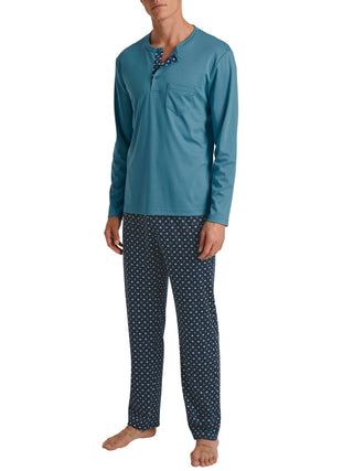 HERREN Pyjama, storm blue