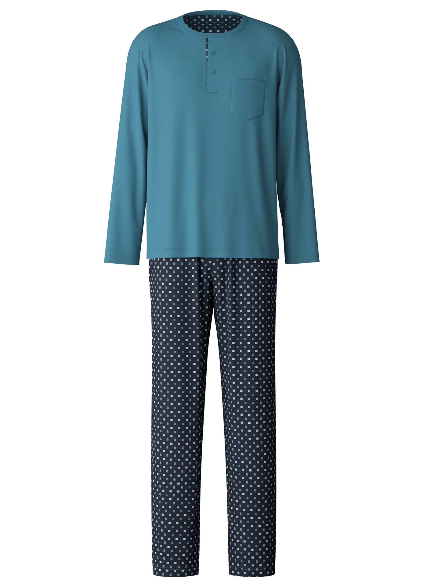 HERREN Pyjama, storm blue