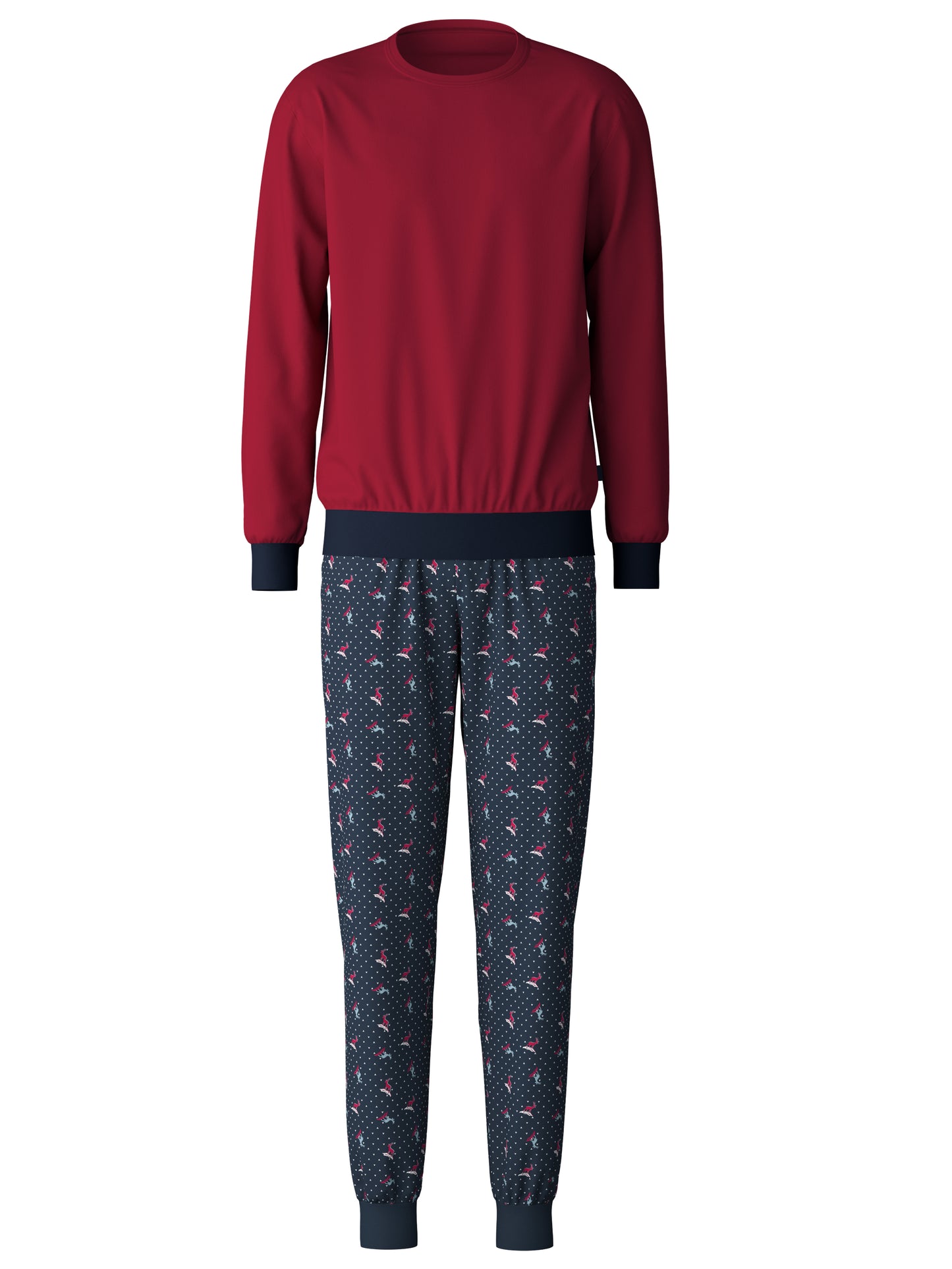 HERREN Pyjama mit Bündchen, rio red