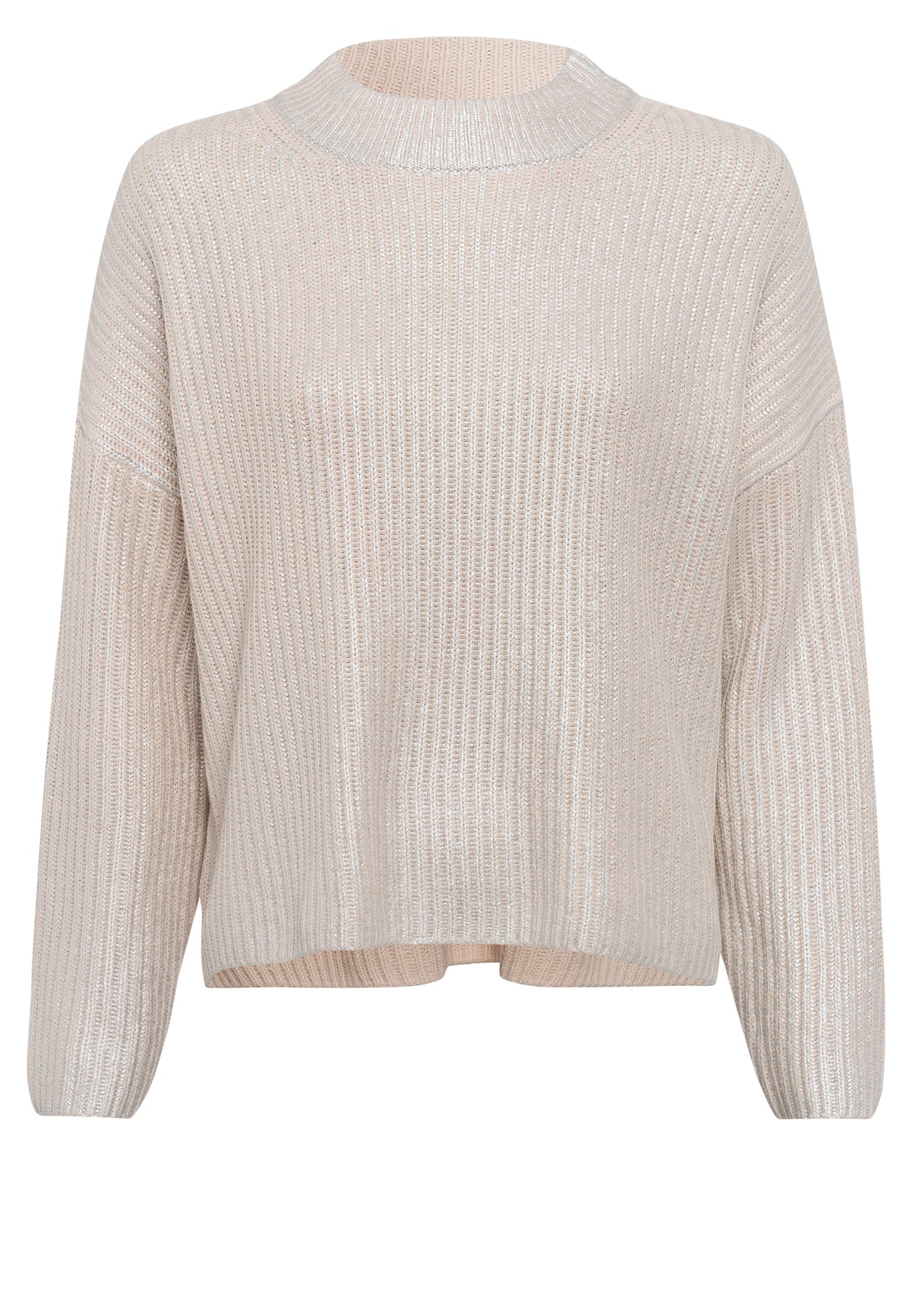 Pullover mit Metallic-Beschichtung