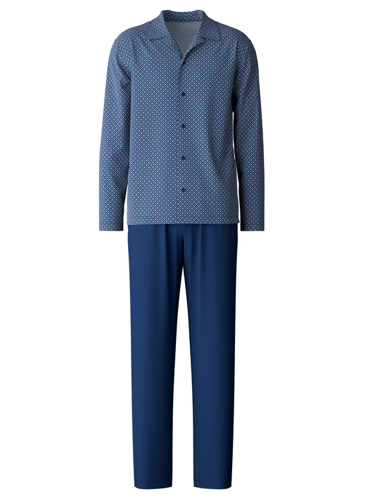 HERREN Pyjama, pottery blue