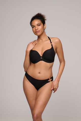 EMLY schwarz Unterlegter Bikini Herzform