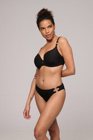 EMLY schwarz Unterlegter Bikini Herzform