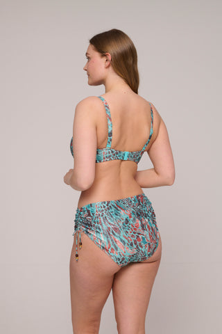 RIYAD Turquoise Seas Bikini Taillenslip m. Schnur