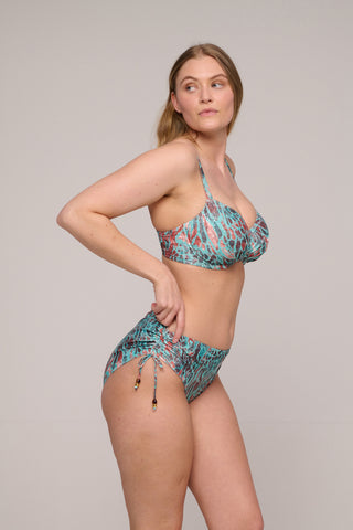 RIYAD Turquoise Seas Bikini Taillenslip m. Schnur