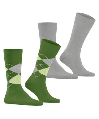 Burlington Everyday Argyle Mix 2-Pack Herren