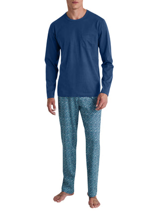 HERREN Pyjama, pottery blue