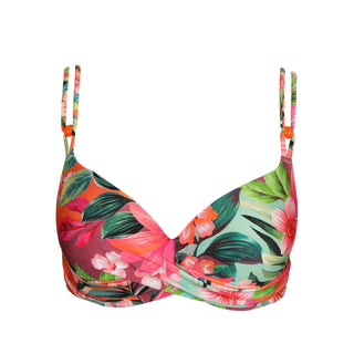 NORMA JEANNE Tropical Sunset Unterlegtes Bikini-Top tief.