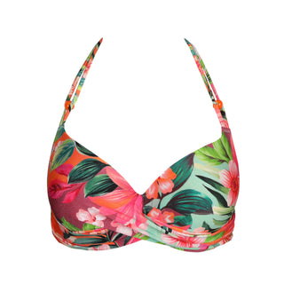 NORMA JEANNE Tropical Sunset Unterlegtes Bikini-Top tief.