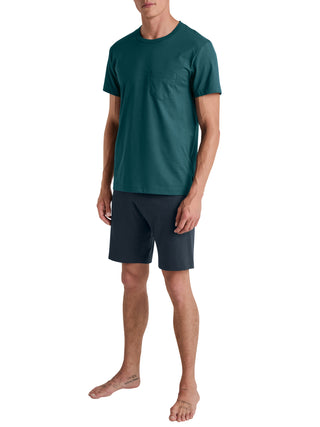 HERREN Pyjama kurz, legion blue