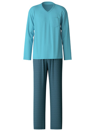 HERREN Pyjama, bright blue