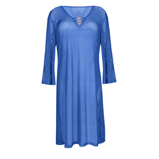 ASWAN Delphinium Cheer Blue Bademode Kaftan