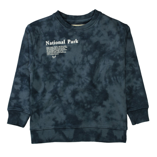 Sweatshirt mit Batik-Muster