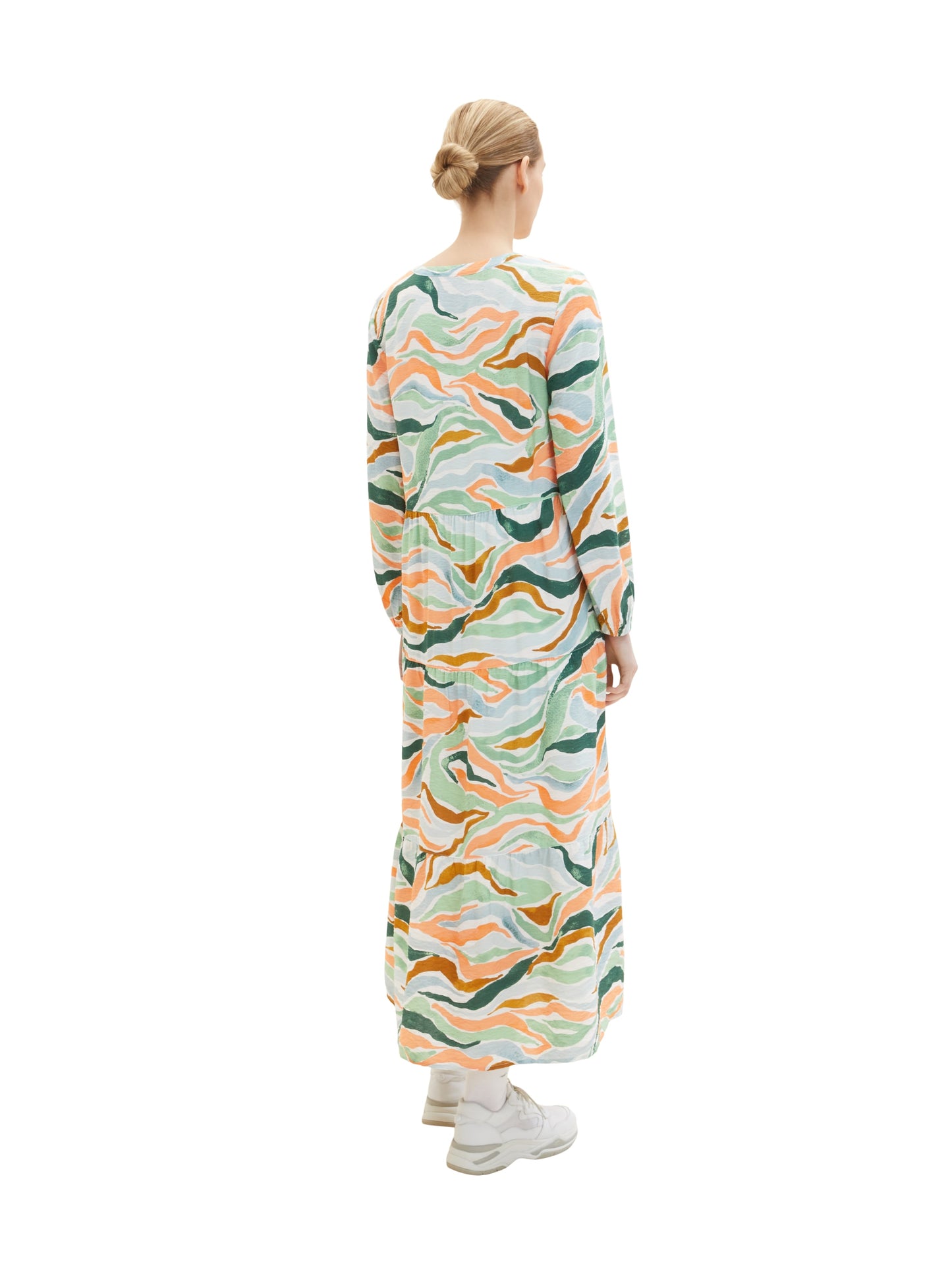 Maxi-Kleid mit Volants